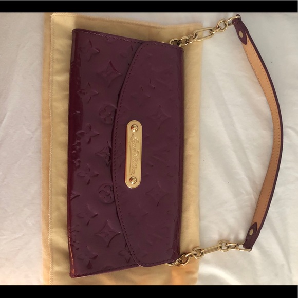 Louis Vuitton vernis purple bag - Picture 1 of 5
